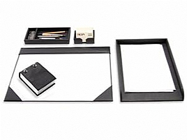 KIT ESCRITORIO COURO ECOLGICO