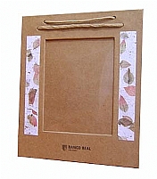 PORTA RETRATO PAPEL KRAFT E ARTESANAL