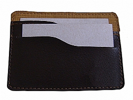 PORTA CARTO COURO ECOLGICO