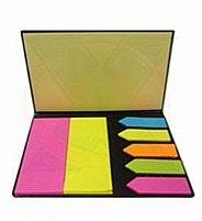 Bloco com tirinhas coloridas