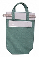 BOLSA ALGODO E COURO ECOLGICO