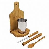 KIT CAIPIRINHA MADEIRA E METAL