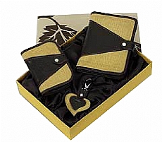 KIT ESCRITORIO COURO ECOLGICO