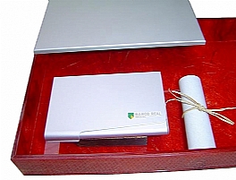KIT ESCRITRIO ACRLICO E ALUMNIO RECICLADO